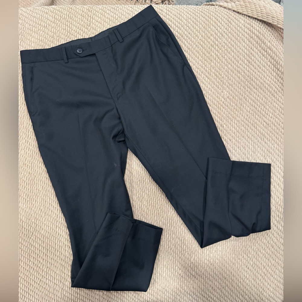 Lauren Ralph Lauren Men’s Dress Pants‎ 34x30 Black, Cuffed, Made in Canada